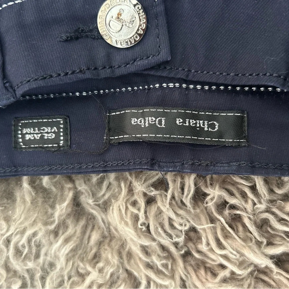 Chiara Dalba  “Glam” pants in navy size 32 - Picture 3 of 10